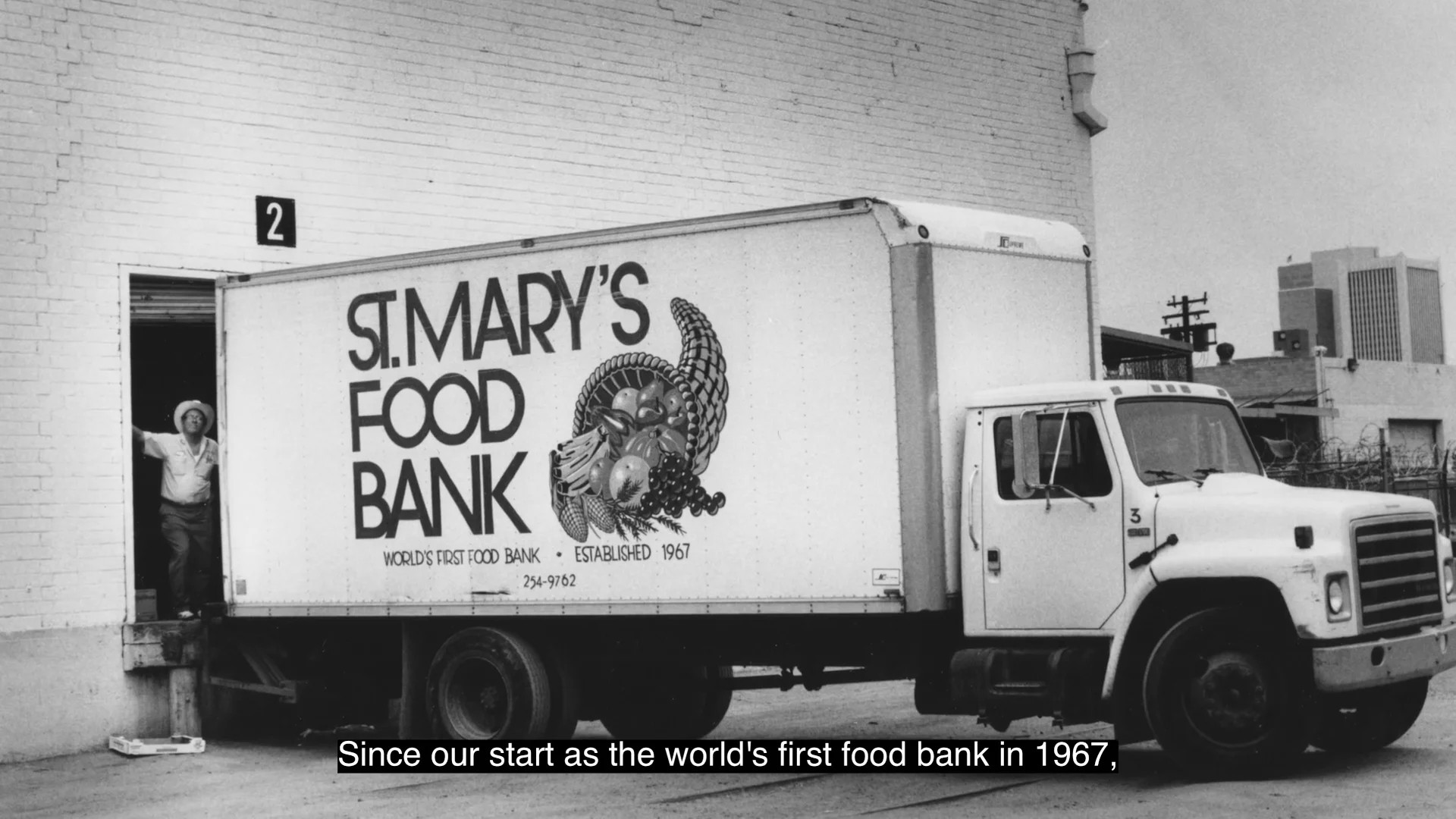 Volunteers working together sorting food donations